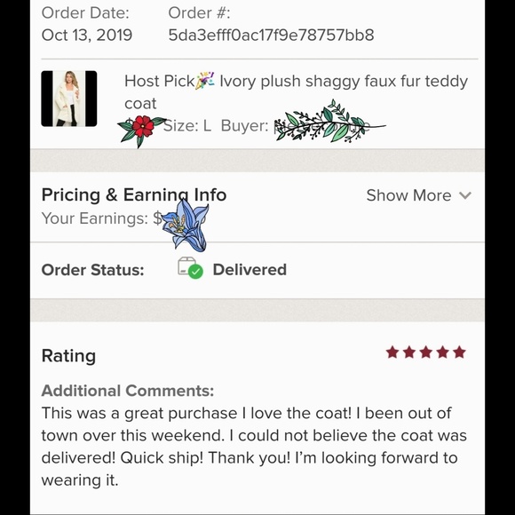 HP 🥳5⭐ Blush shaggy faux fur plush teddy coat - Picture 3 of 6